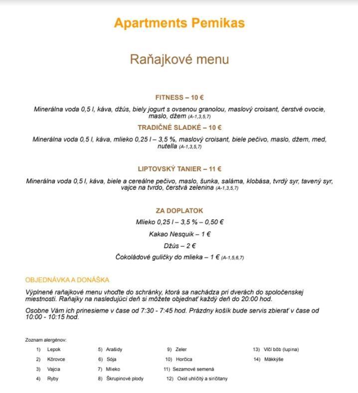 Apartments Pemikas II Liptovský Mikuláš Extérieur photo